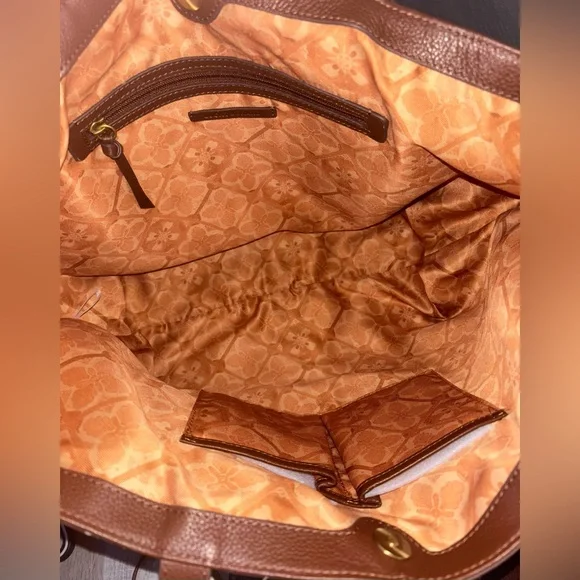 Lucky Brand Brown and Cream Cowhide Tote - Picture 14 of 14